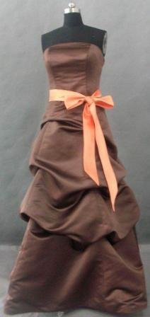 chocolate and pumpkin spice long dress